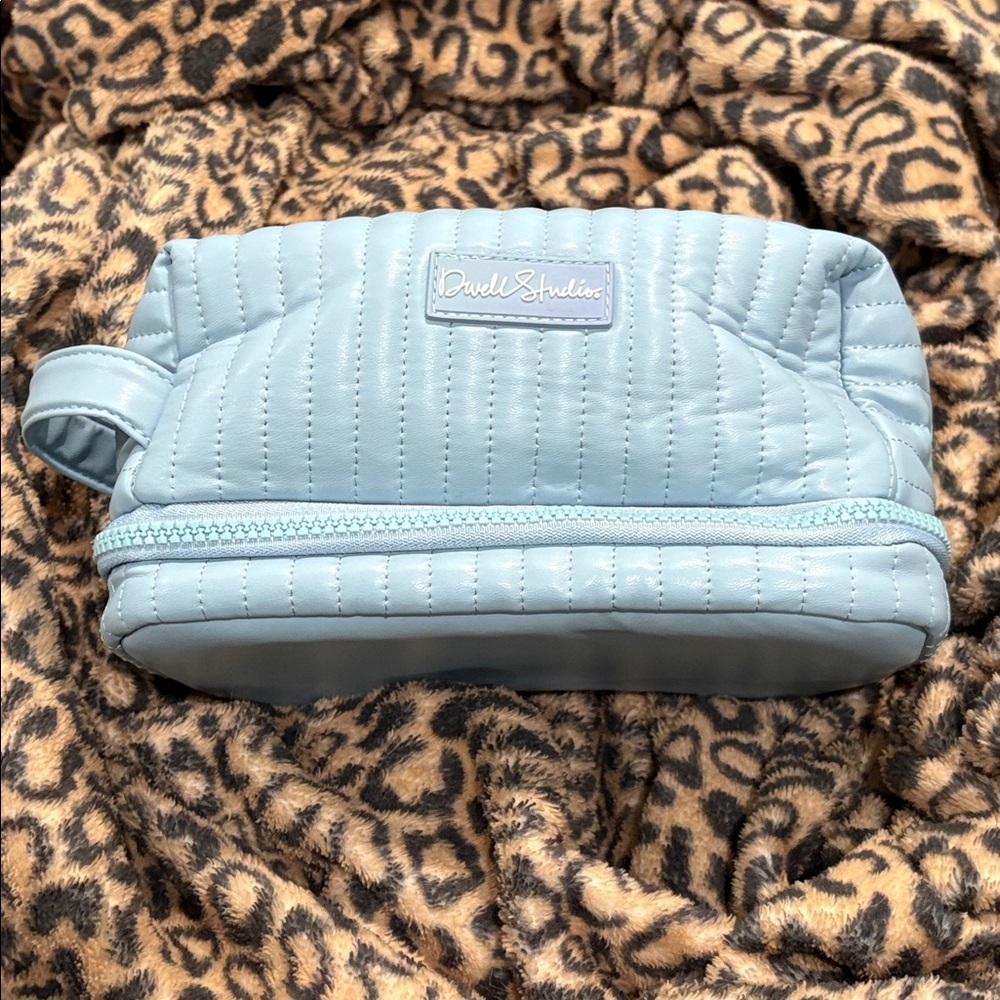Dwell Studios powder blue travel toiletries bag